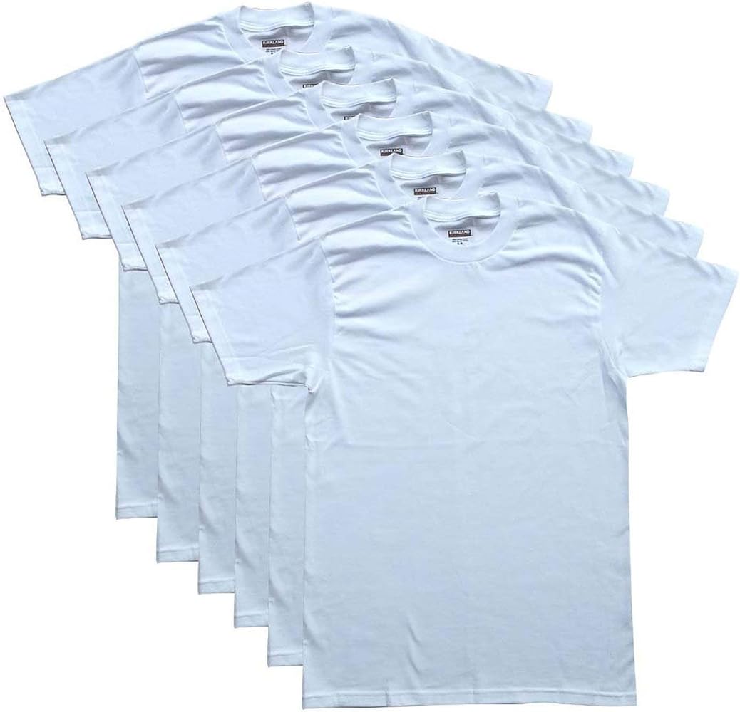 Kirkland Signature Men's 3-Pack/6-Pack Crew Neck T-Shirts 100% Cotton Tagless