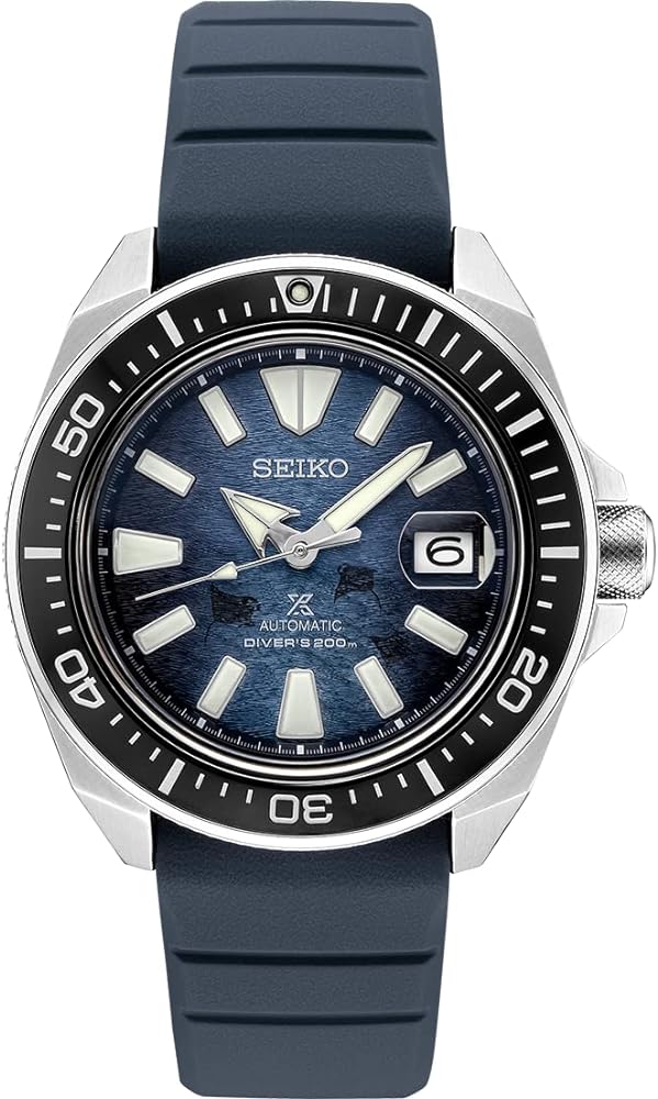 SEIKO SRPG21 Automatic Dive Watch for Men - Prospex Collection - LumiBrite Hands, Magnified Date Calendar - 200M Water Resistant