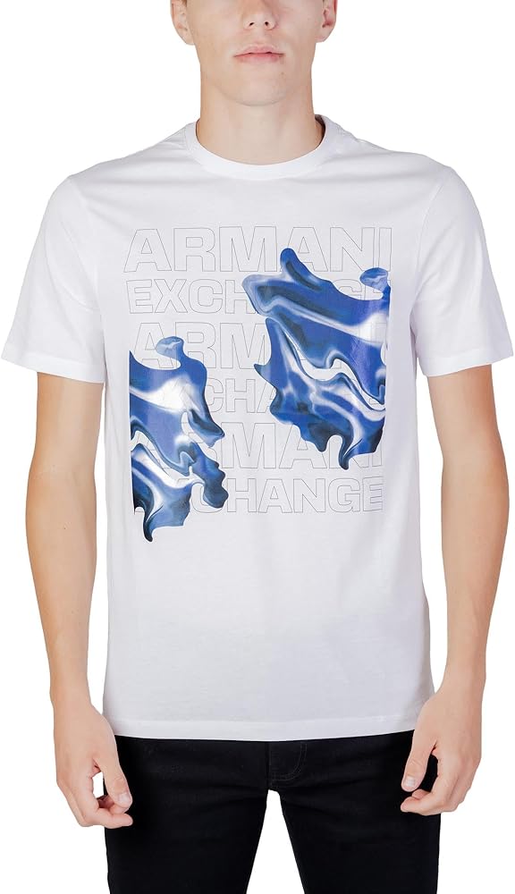 A｜X ARMANI EXCHANGE Men's Regular Fit Large Logo Graphic Tee