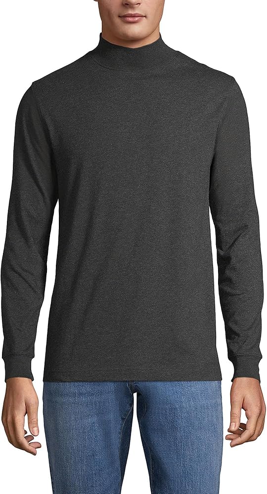 Lands' End Men's Super-T Mock Turtleneck