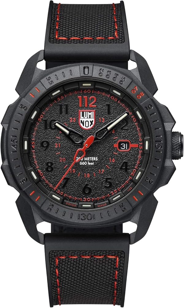 Luminox - ICE-SAR Arctic XL.1002 - Mens Watch 46mm - Military Watch in Black Date Function - 200m Water Resistant - Sapphire Glass - Mens Watches - Made in Switzerland