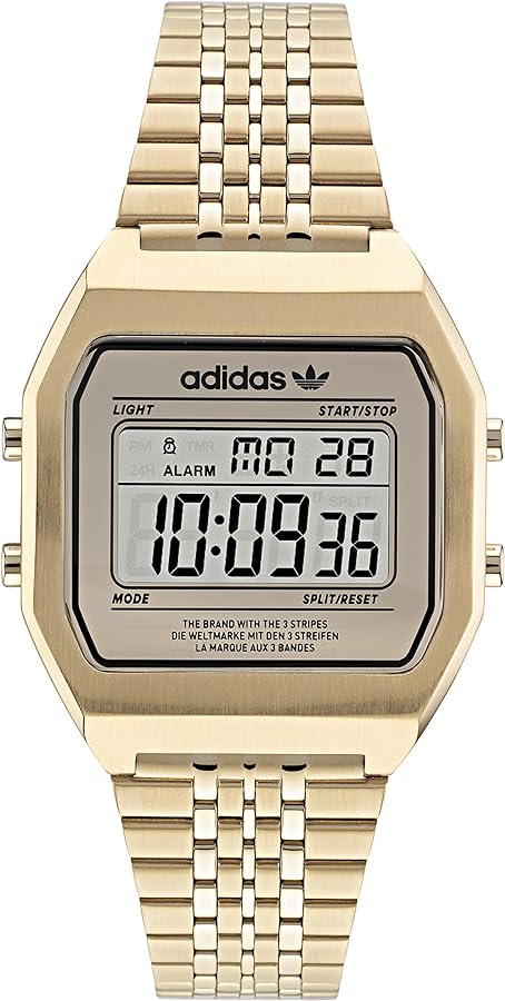 Adidas Stainless Steel Gold-Tone Bracelet Digital Watch (Model: AOST220742I)