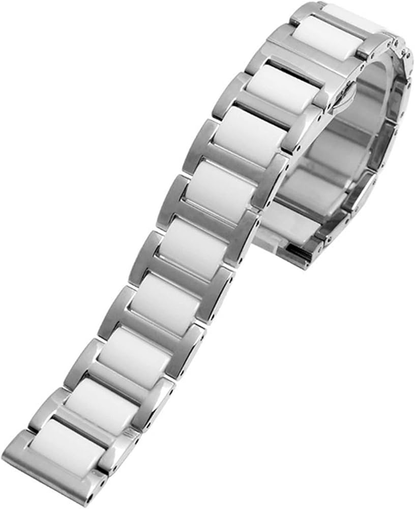 EPANO For women man Ceramic Bracelet stainless steel combination watchband 12 14 15 16 18 20 22mm strap fashion watch wristwatch band