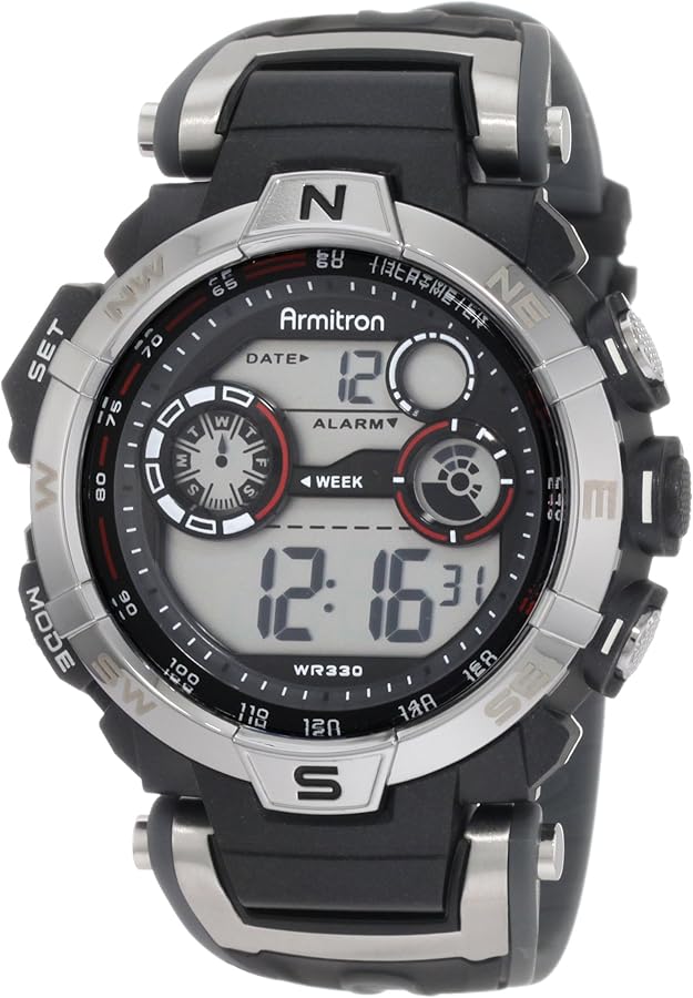 Armitron Sport Men's Digital Chronograph Resin Strap Watch, 40-8231