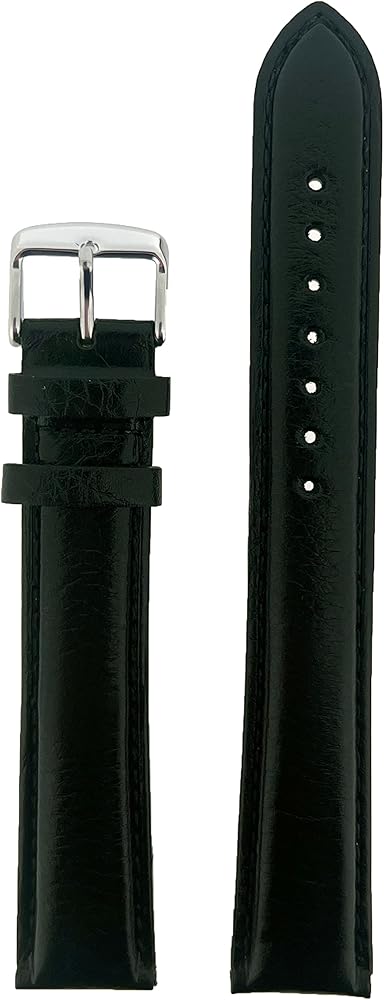 XXXL Watch Band Leather Padded Mens Black or Brown (18mm, 20mm 22mm)