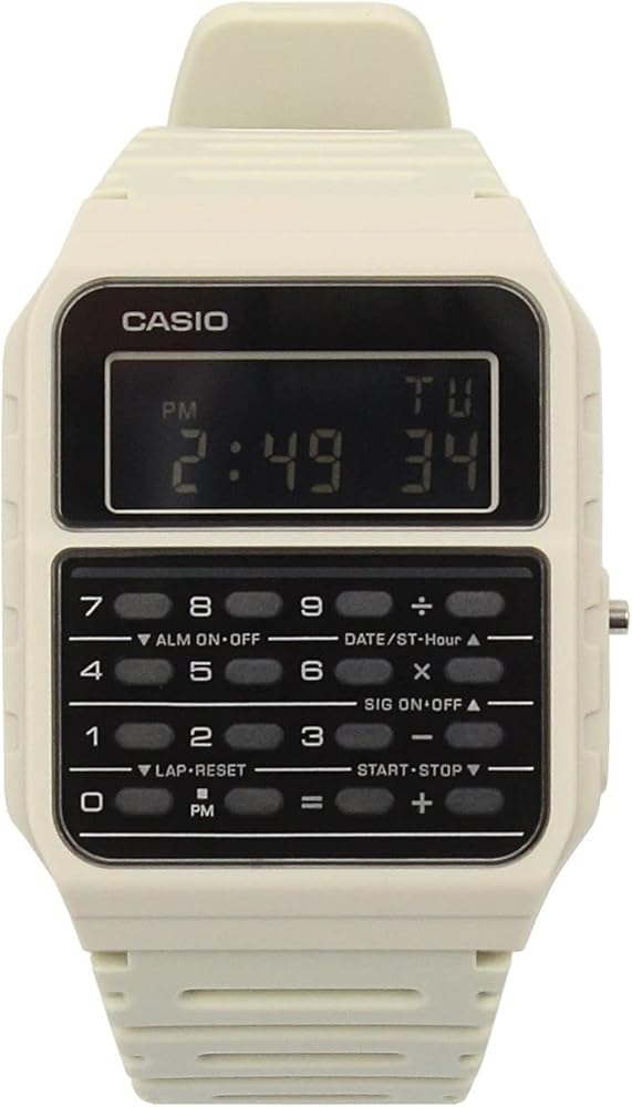 Casio CA-53WF-8B Calculator Beige Digital Mens Watch Original New Classic CA-53