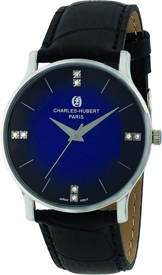 Charles-Hubert 4002-E Stainless Steel Quartz Watch