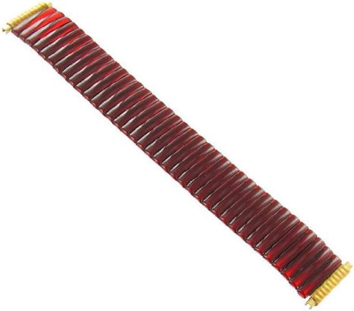 Speidel 18-22mm Red Jelly Stainless Steel Twist O Flex Expansion Band