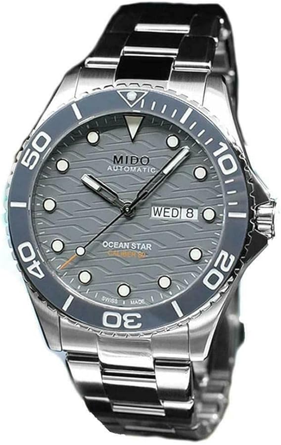 MIDO Ocean Star 200C - Swiss Automatic Watch for Men - Silver Dial - Case 42.5mm - M0424301108100