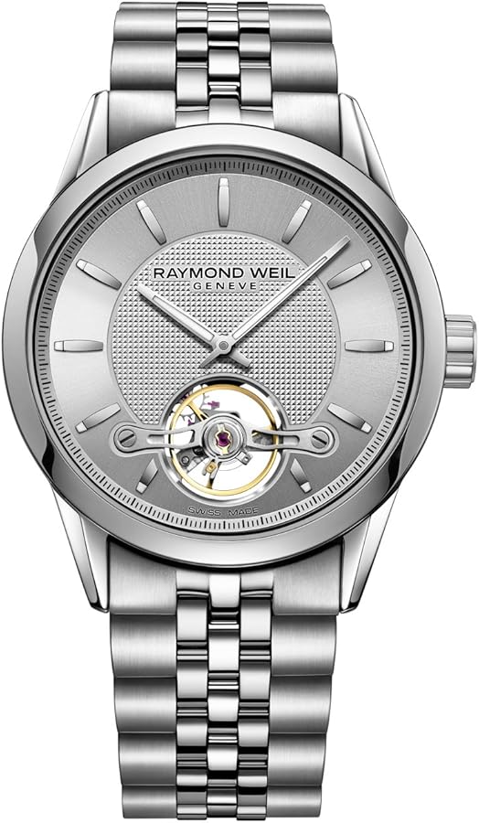 Raymond Weil Men's 2780-ST-65001 Freelancer Analog Display Swiss Automatic Silver Watch