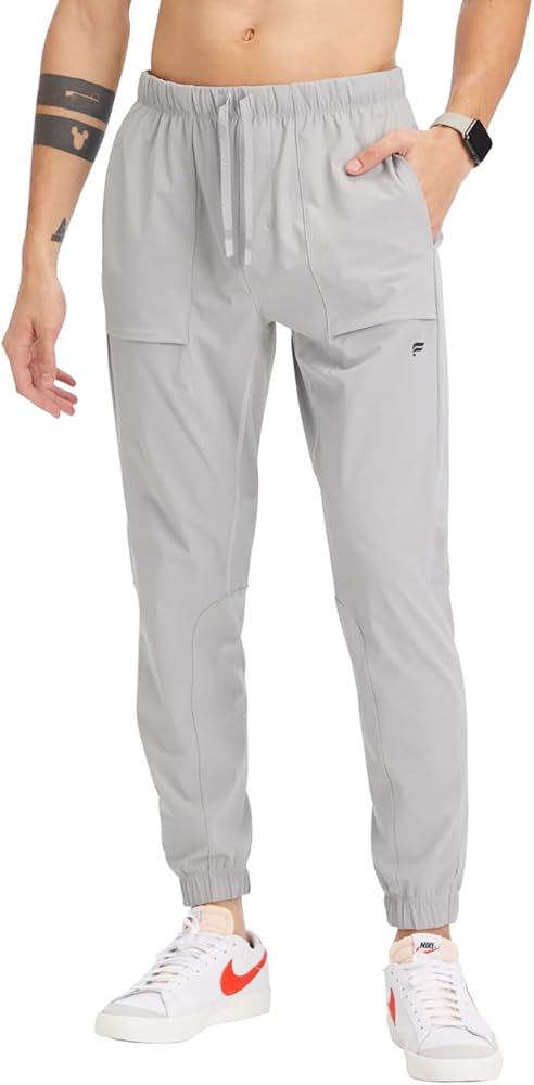 Fabletics Men's The One Jogger, Quick-Dry, Hidden Pockets, Zip Pockets, UPF Protection, Anti-Stink, Lightweight