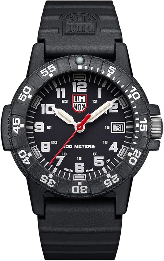 Luminox Navy Seal Watch for Men and Women Black (XS.0301/0300 Series): 100 Meter Water Resistant + Light Weight Case + Hardened Mineral Glas