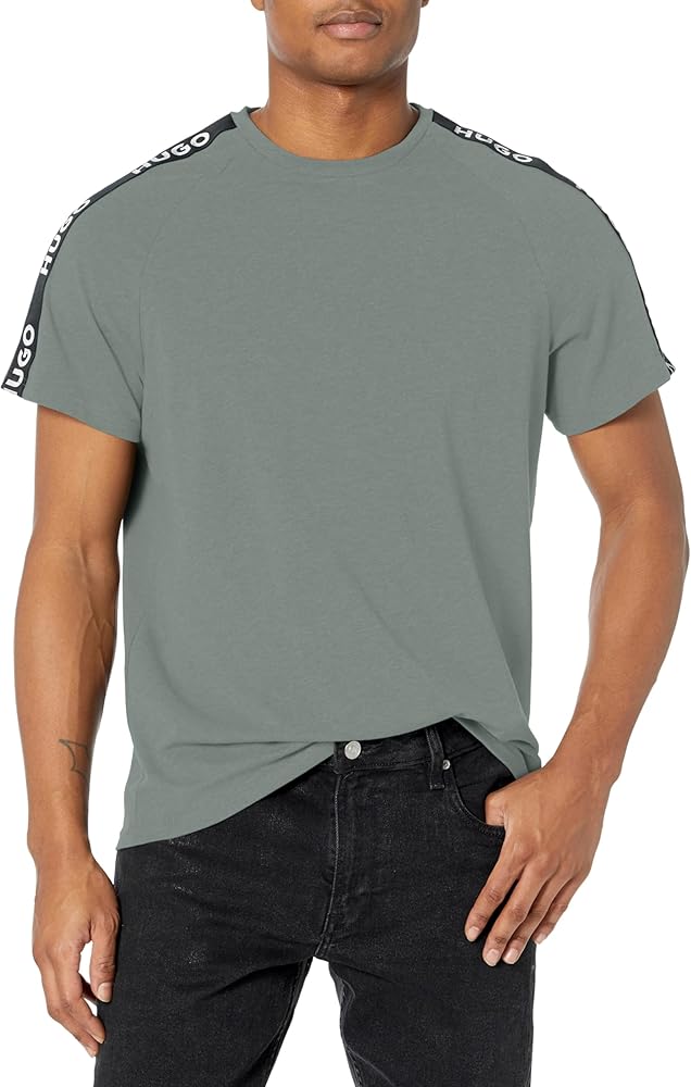 HUGO Men's Logo Taping Short Sleeve T-shirt