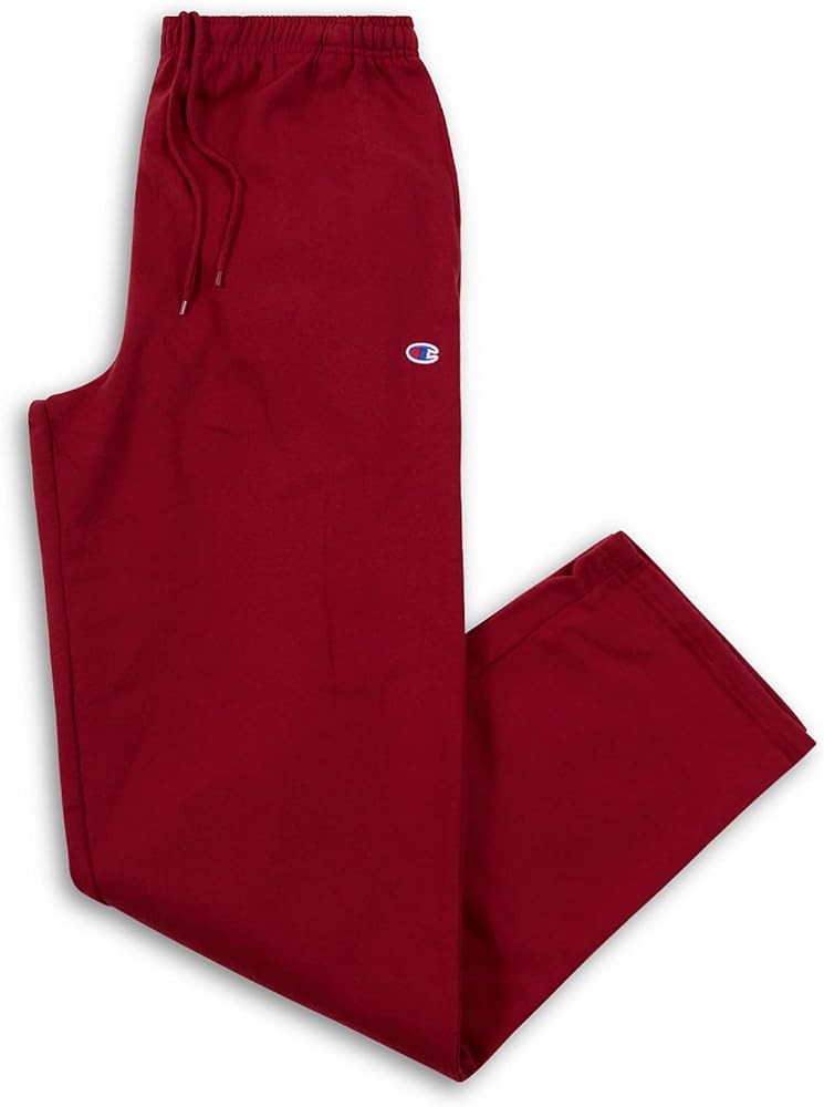 Champion Big and Tall Sweatpants for Men – Open Bottom Men’s Fleece Sweatpants