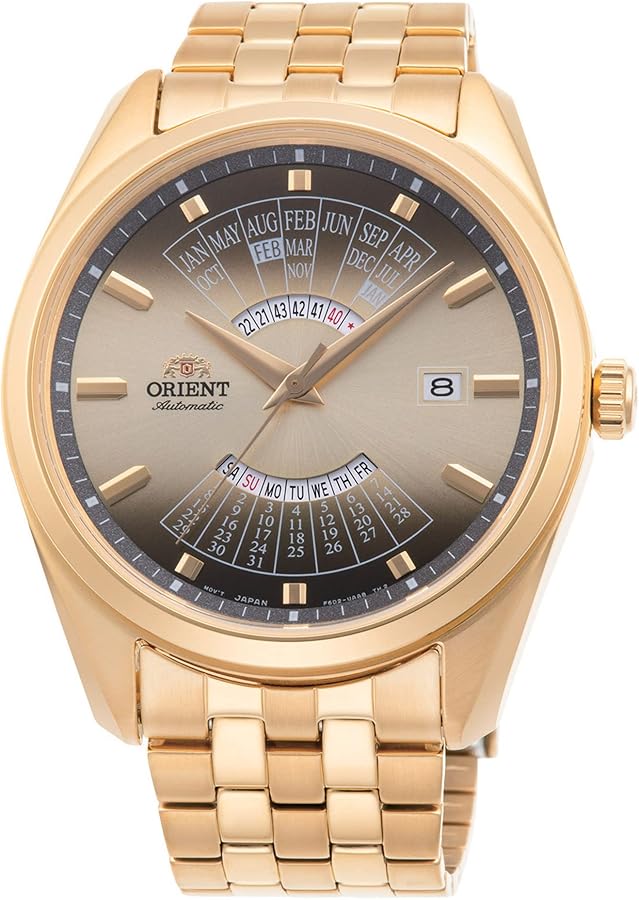 Orient Analogue wristwatch mid-34065, gold, Bracelet