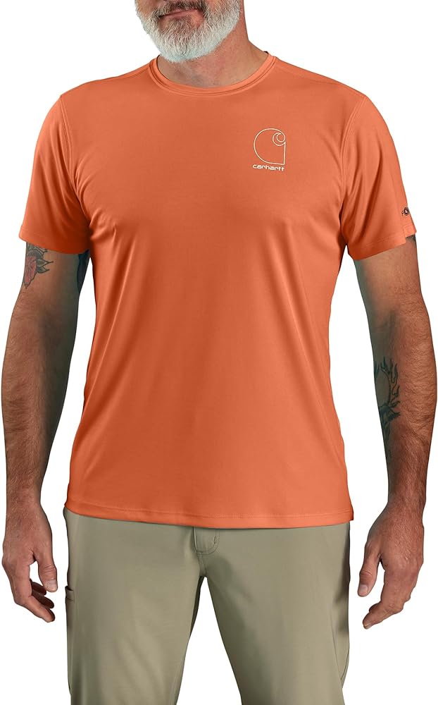 Carhartt Men's Force Sun Defender Lightweight Short-Sleeve Logo Graphic T-Shirt