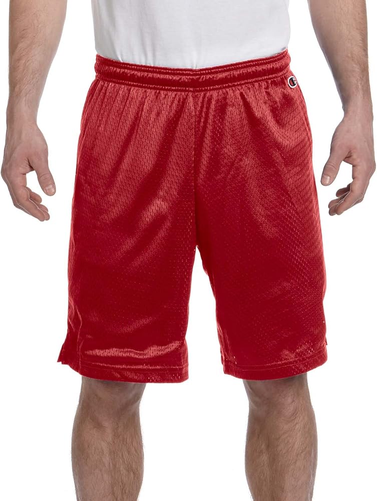 Champion 3.7 oz. Mesh Short, 2XL, SCARLET