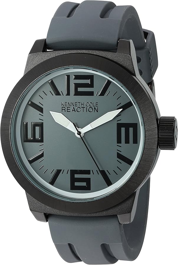 Kenneth Cole Reaction Men's RK1233 Triple Gray White Details Watch