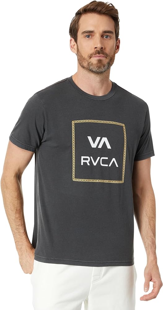 RVCA Men's Red Stitch Short Sleeve Graphic T-Shirts