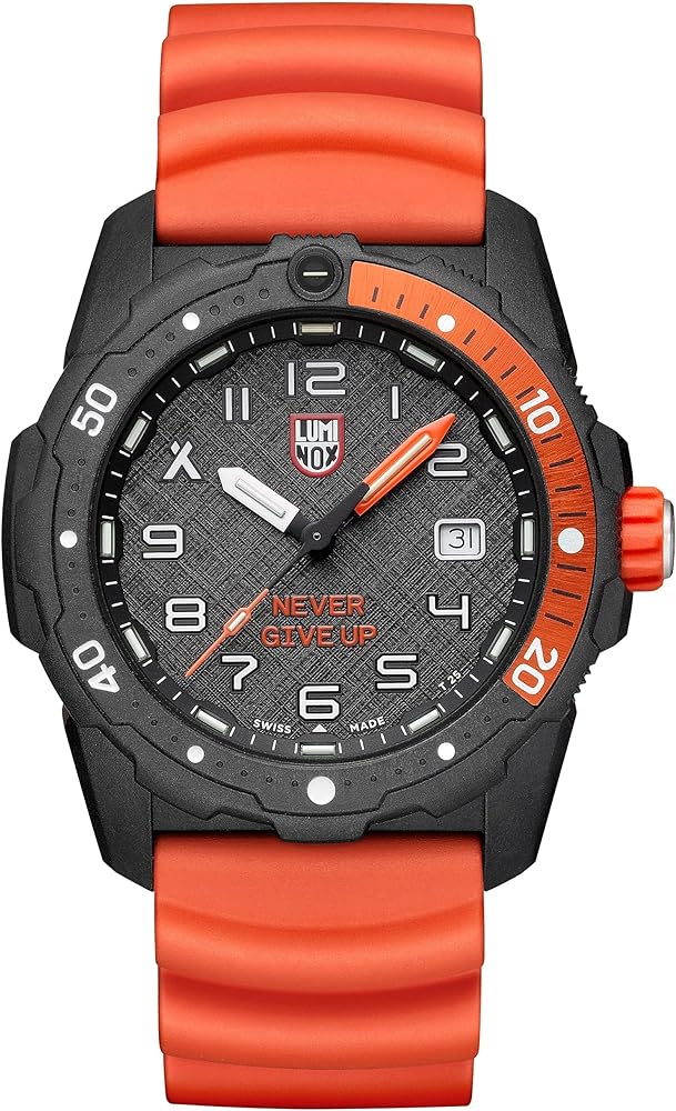 Luminox Men's Bear Grylls Survival Black/Orange 42mm Analog Dive Watch