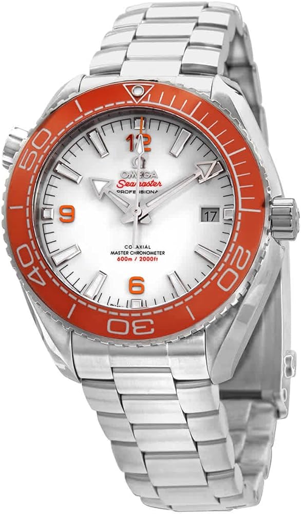 Omega Seamaster Planet Ocean Automatic Chronometer White Dial Men's Watch 215.30.44.21.04.001