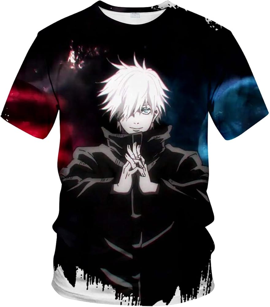 Men Women's Jujutsu Kaisen Anime Print Summer Personality Fashion T-Shirt