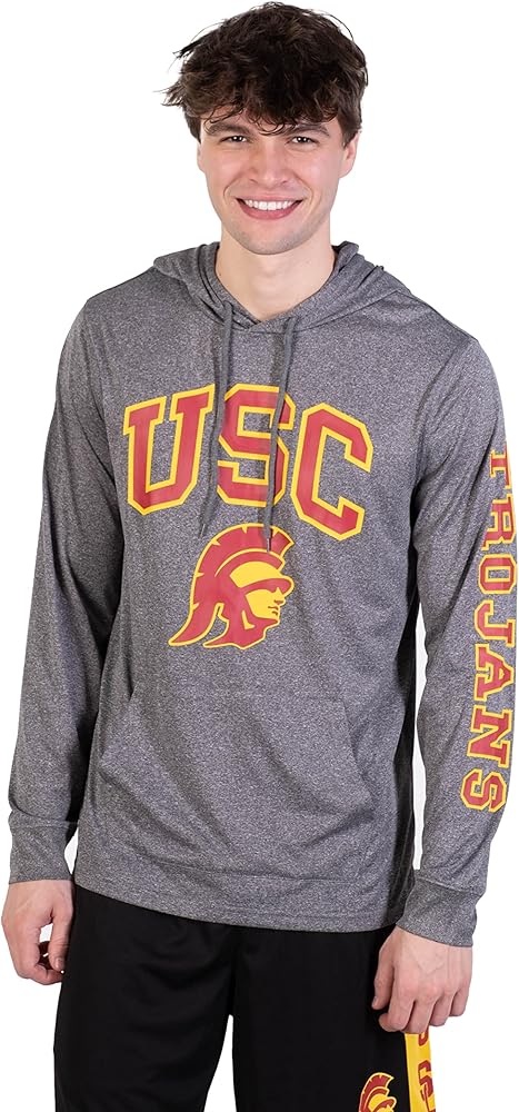 Ultra Game NCAA Men’s Super Soft Lightweight Pullover Hoodie Sweatshirt