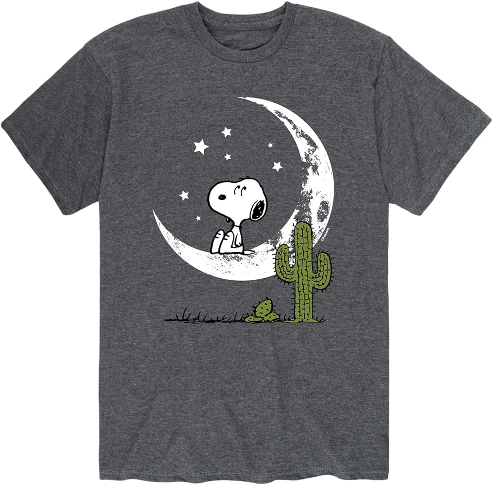 HYBRID APPAREL - Peanuts - Snoopy Desert Cactus Vibes - Men's Short Sleeve Graphic T-Shirt - Size Large