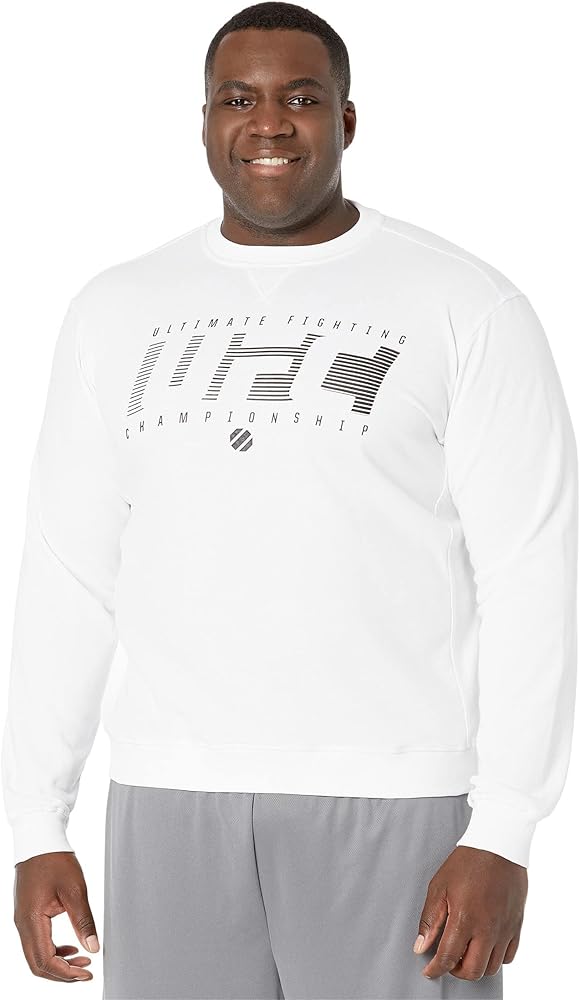 UFC Ultimate Fighting Long Sleeve Crew Neck Winter Sweatshirt – Ribbed Hemline & Cuff – Blended Cotton