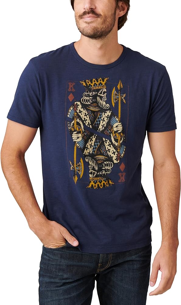 Lucky Brand Mens King Of Diamonds Tee