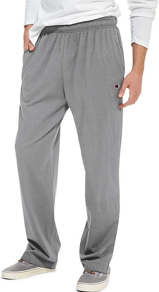 Champion Men's Classic Jersey Open Bottom Pants