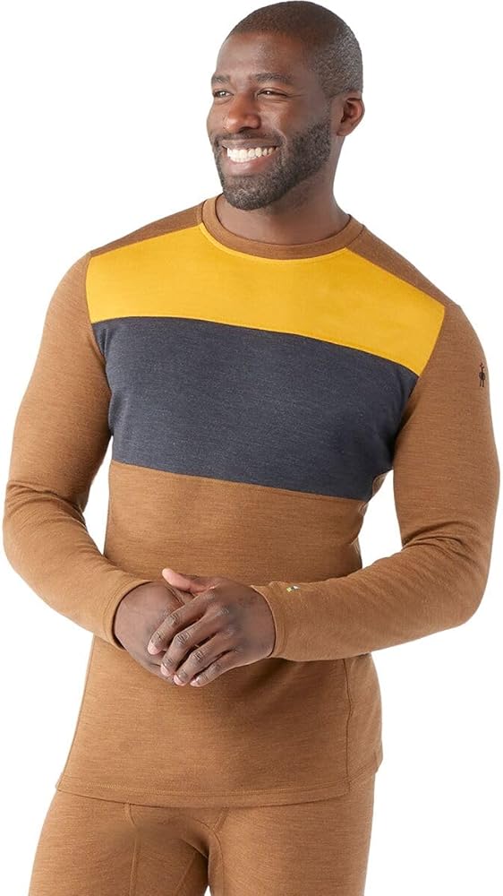 Smartwool Men's Classic Thermal Merino Base Layer Colorblock Crew