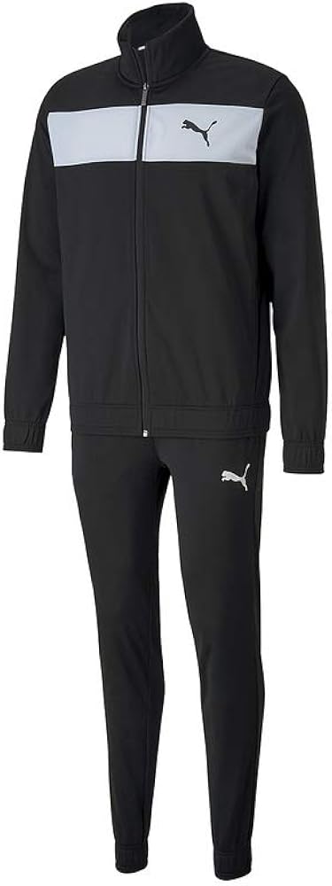 Puma Mens Tracksuit Poly Suit Techstripe Tricot Suit Adult Tracksuit Black/White 582858 01 New Size XXL