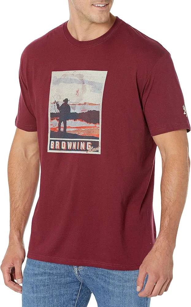 Browning Men's Buckmark Graphic T-Shirt, Hunting & Outdoors Short Sleeve