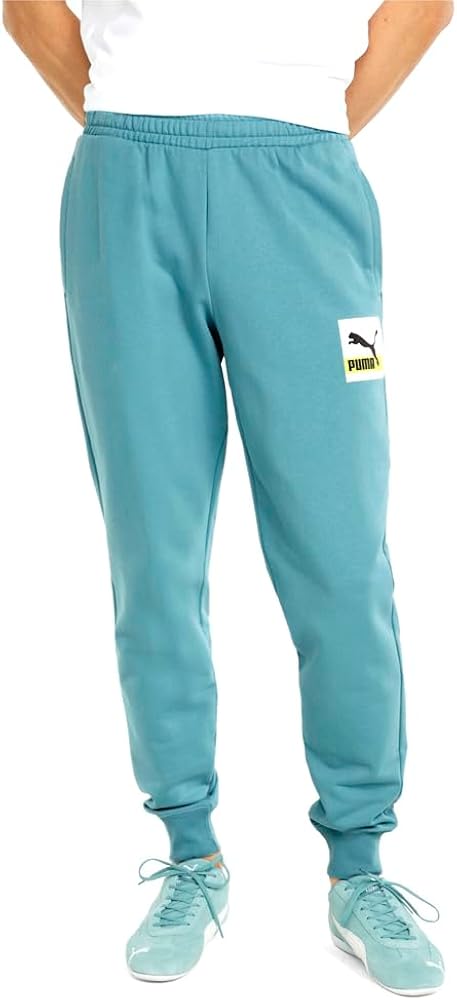 Puma Mens Brand Love Drawstring Sweatpants Casual Comfort Technology - Blue