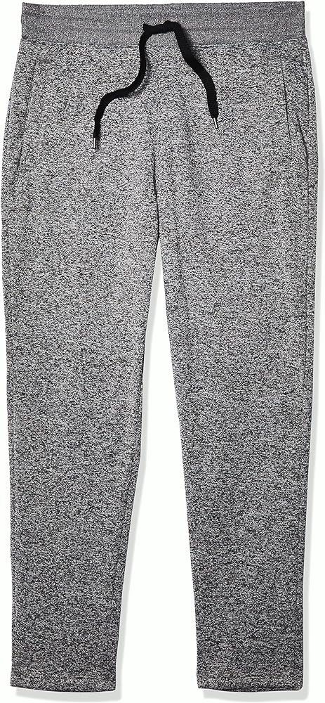 Southpole Men's Fleece Jogger, Marled Grey, X-Large