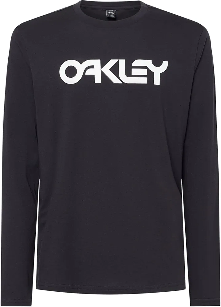 Oakley Unisex Adult Mark Ii Long Sleeve Tee 2.0 T-Shirt, Black/White, X-Large US