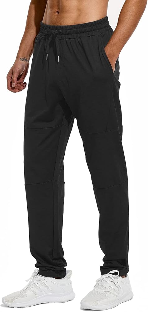 HODOSPORTS 32"/34"/36"/38" Inseam Tall Mens Sweatpants Zipper Pocket Extra Tall Joggers Workout Pants