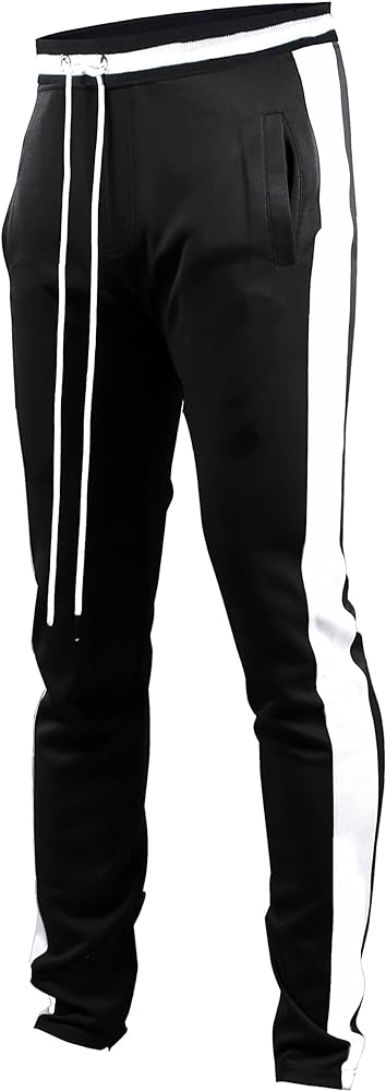 SCREENSHOT-TRACK PANTS S41700 Mens Premium Slim Fit Athletic Fitness Fashion Urban Lifestyle Streetwear Bottoms