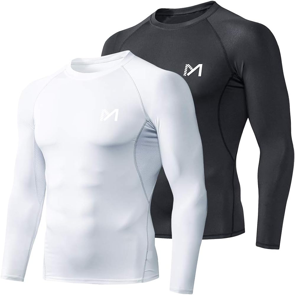 Men's Compression Long Sleeve Athletic Workout Shirt