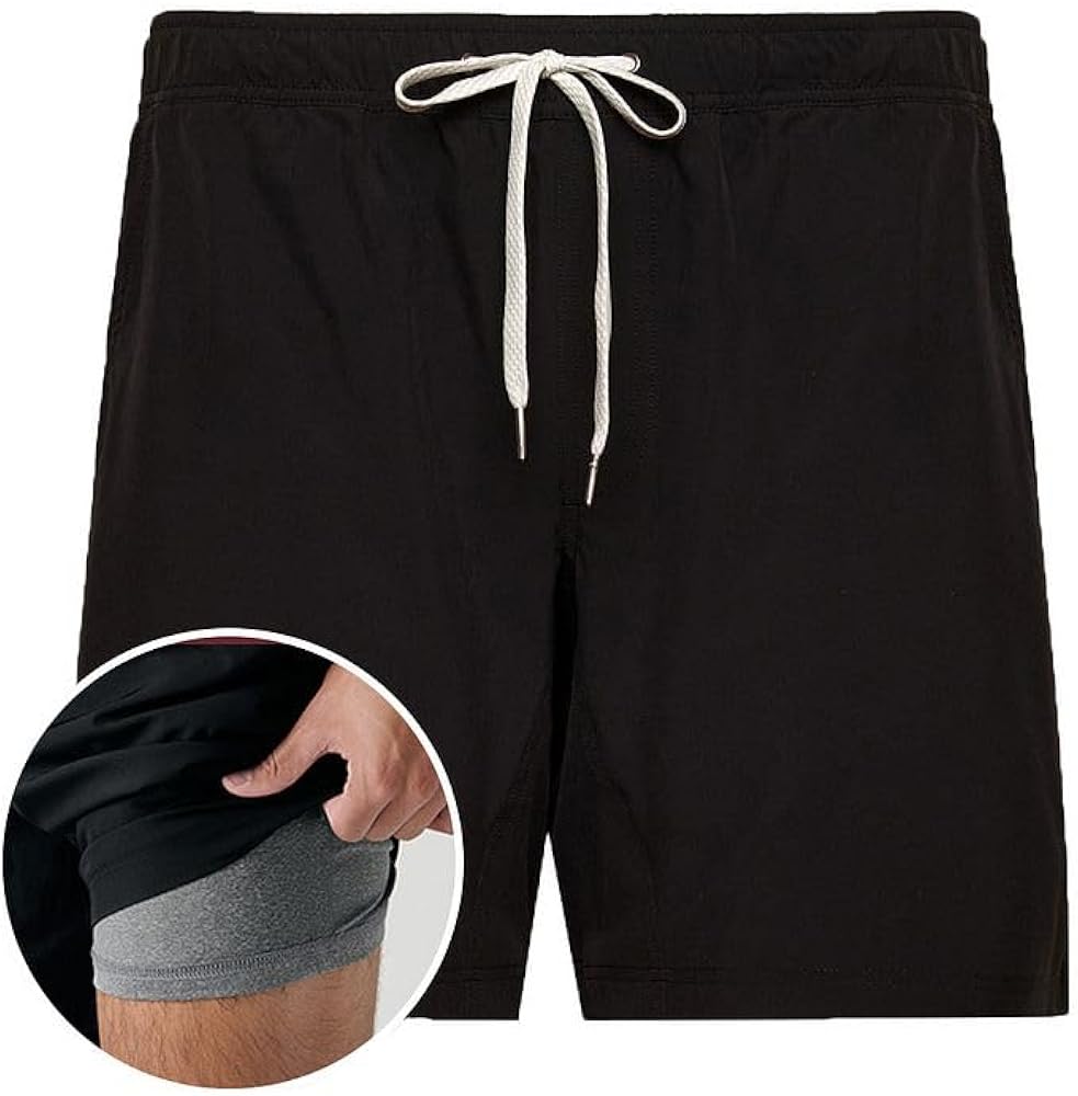 True Classic Quick Dry Active Mens Shorts, Premium Mens Athletic Shorts, Workout Shorts, and Running Shorts for Men