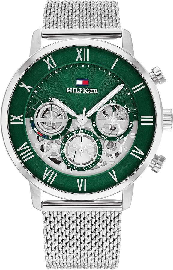 Tommy Hilfiger Men's Watch: Contemporary Elegance with Roman Numerals (Model 1710567)