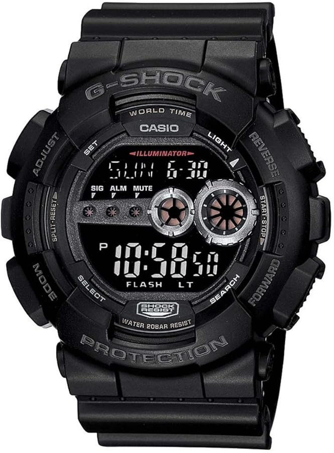 Casio Men's GD100-1BCR G-Shock X-Large Black Multi-Functional Digital Sport W...