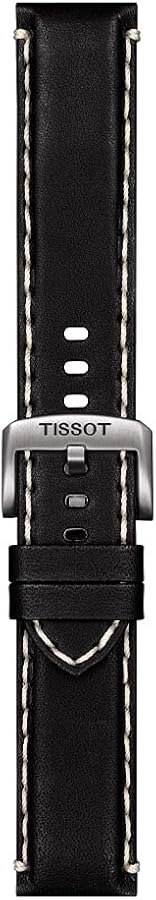 Tissot T852044982 22mm Lug Black Leather Strap