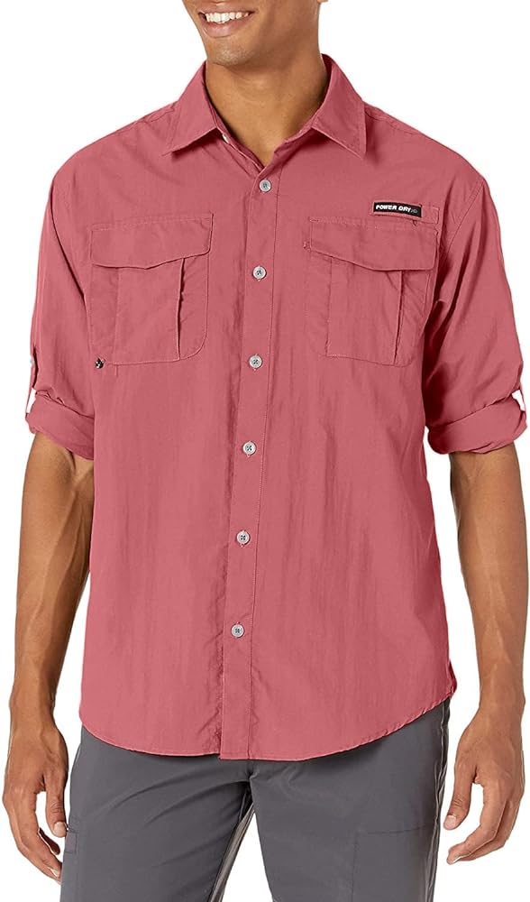 Little Donkey Andy Men's UPF 50+ UV Protection Shirt, Long Sleeve Fishing Shirt, Breathable and Fast Dry