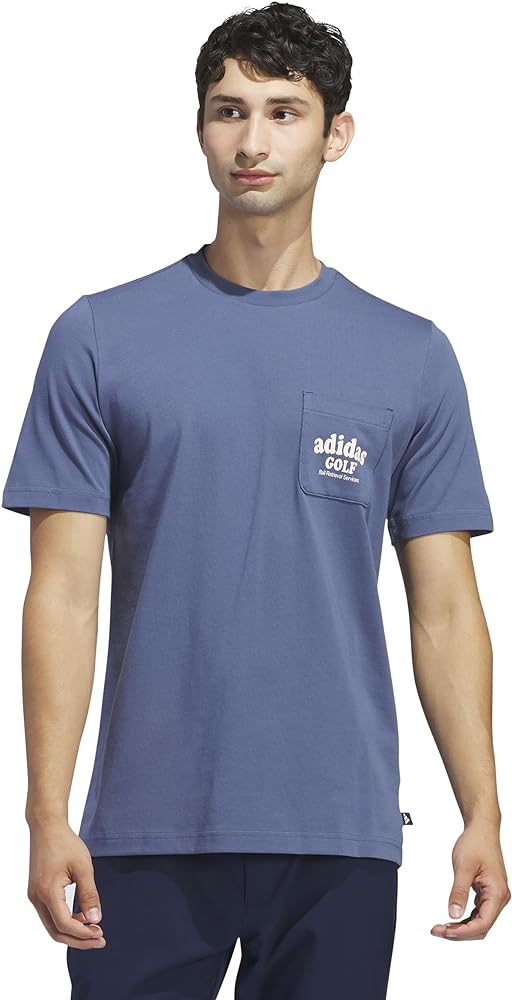 adidas Men's Golf Ball Retrieval Graphic Pocket Tee