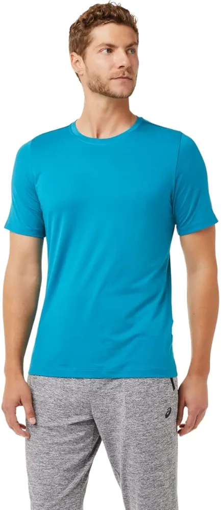 ASICS Men's Short Sleeve Heather TECH TOP Running Apparel