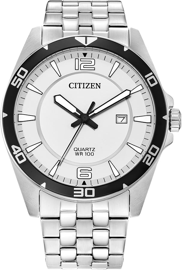 Citizen Quartz Men's Watch, Stainless Steel, Classic