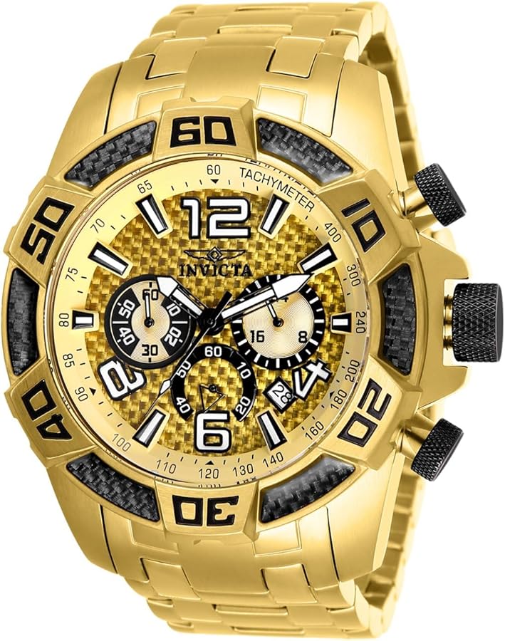 Invicta Men's Scuba Quartz Watch, Gold, 25854