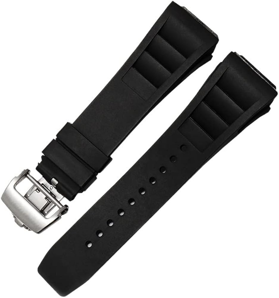 Rubber silicone watch strap for RICHARD MILLE RM011 series Silicone Tape accessories men's watch strap 25-20mm